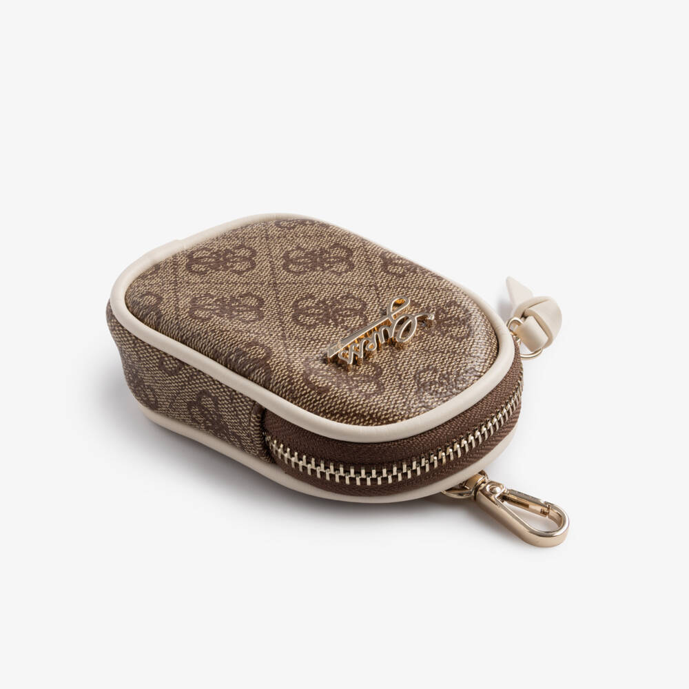 Guess-Girls Beige 4g Logo Handbag & Purse (22cm) | Childrensalon