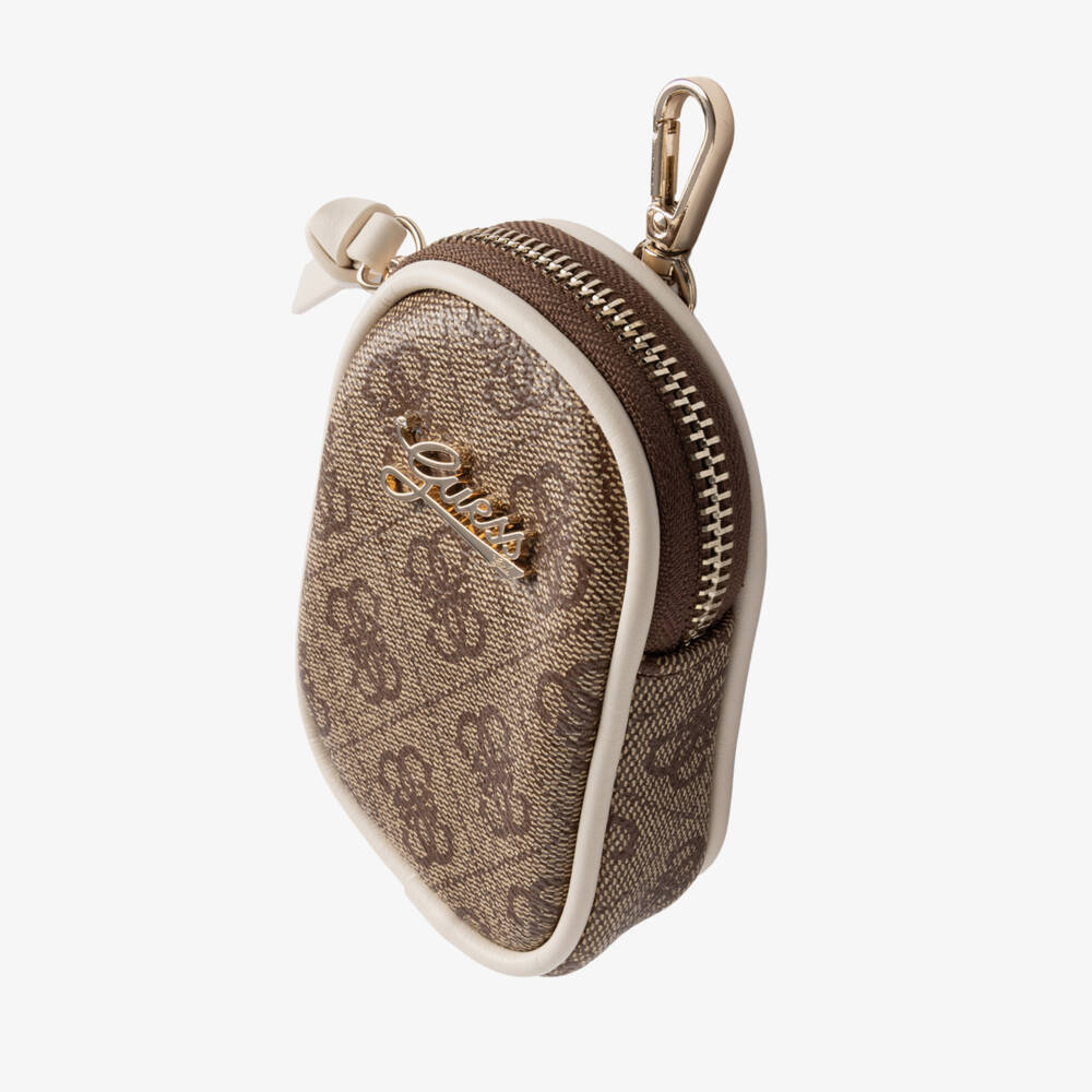 Guess-Girls Beige 4g Logo Handbag & Purse (22cm) | Childrensalon