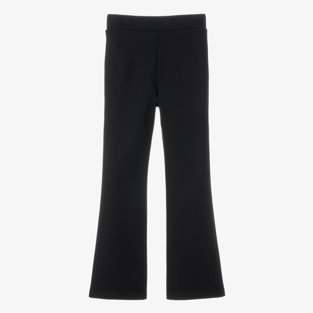 Guess-Girls Black Jersey Flared Trousers | Childrensalon