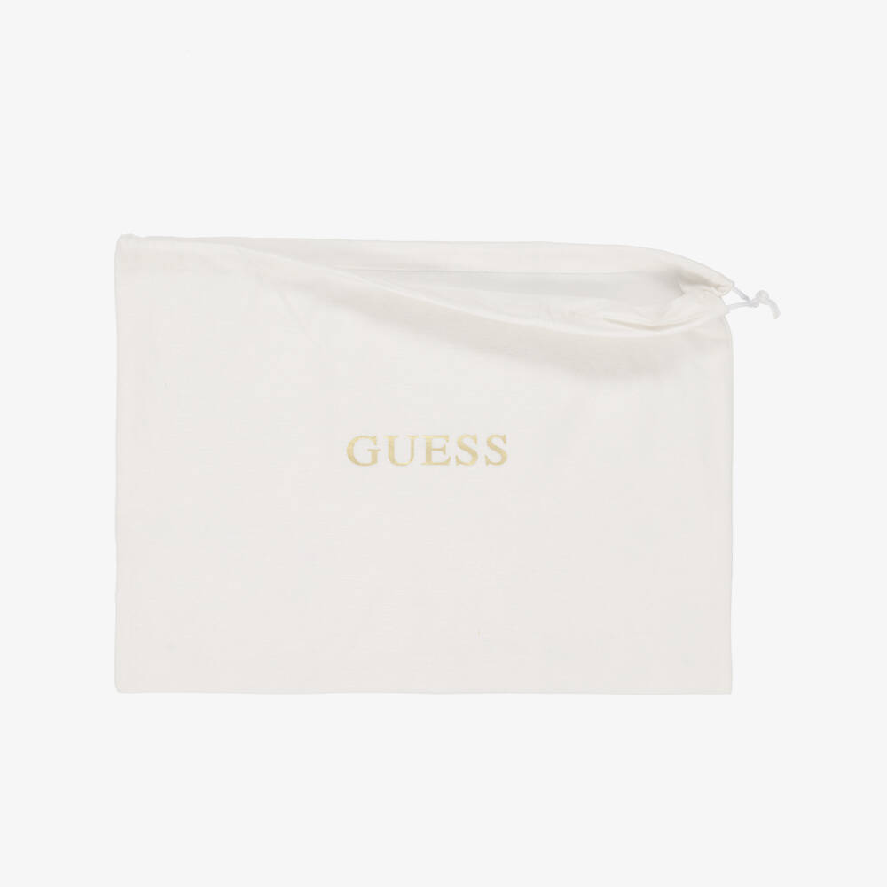 Guess-Girls Black Rhinestone Case Handbag (19cm) | Childrensalon