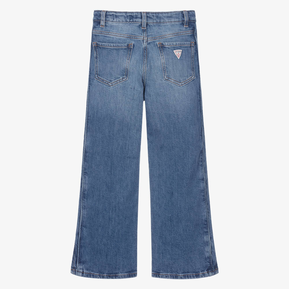 Guess-Girls Blue Denim 90s Fit Jeans | Childrensalon