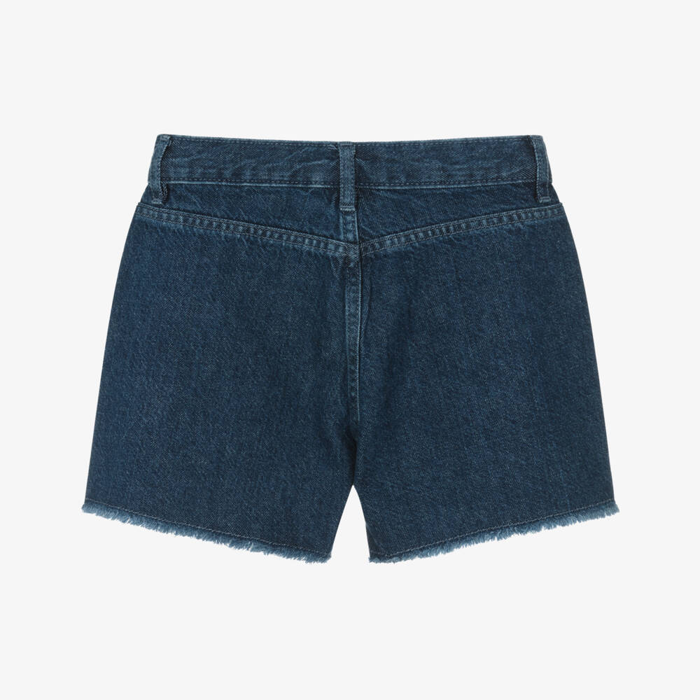 Guess-Girls Blue Denim Rhinestone Shorts | Childrensalon