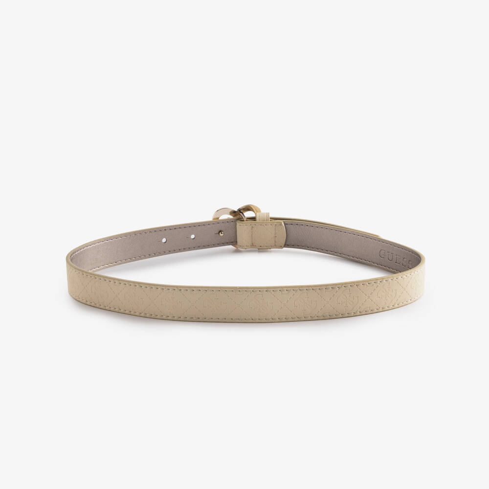 Guess-Girls Ivory 4g Faux Leather Belt | Childrensalon