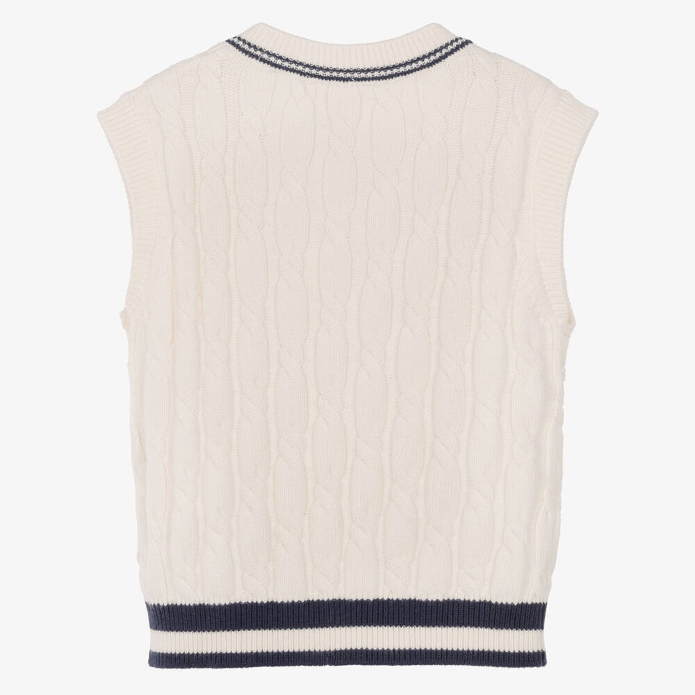 Guess-Girls Ivory Cable Knit Slipover | Childrensalon