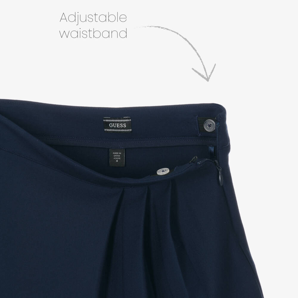 Guess-Girls Navy Blue Milano Jersey Skirt Set | Childrensalon