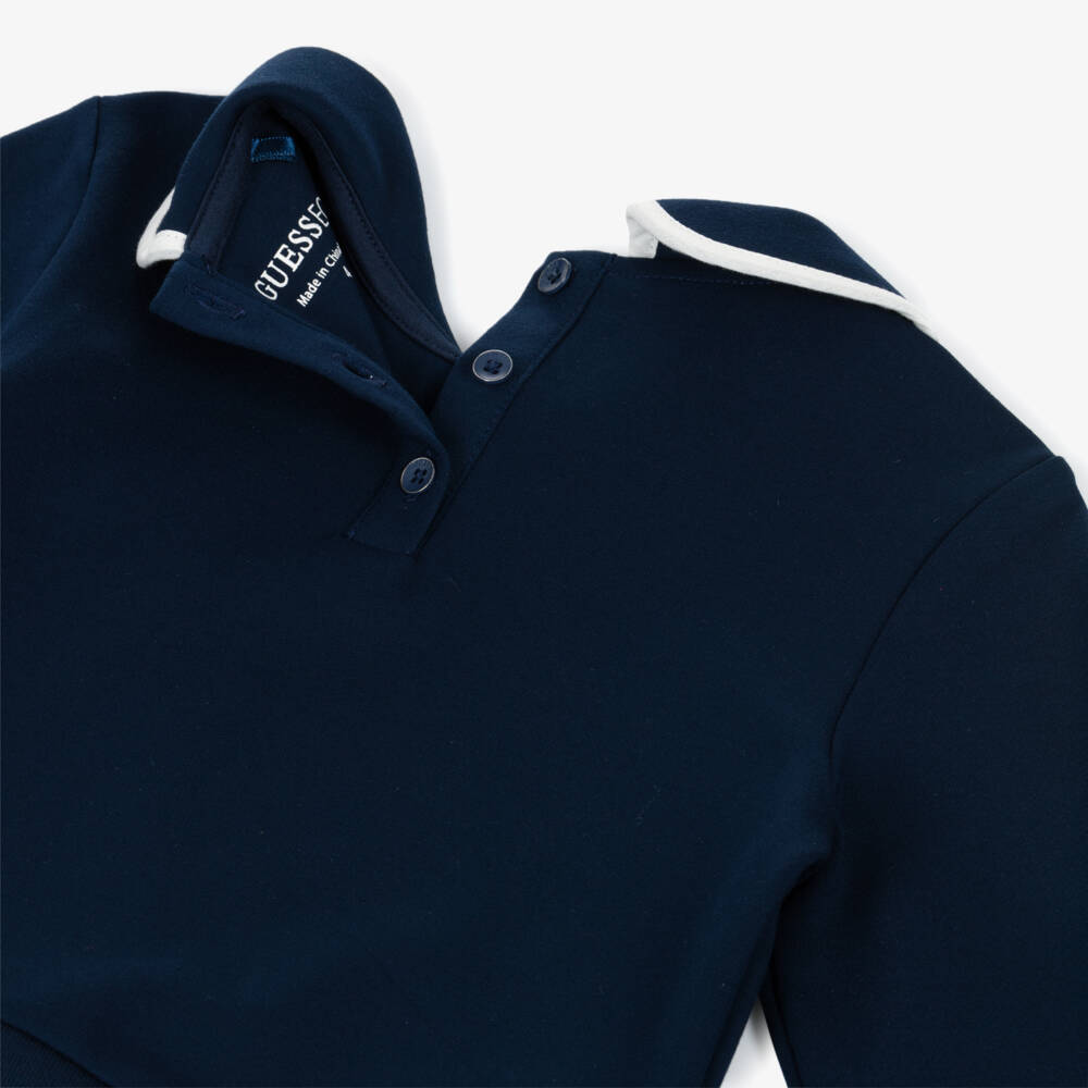 Guess-Girls Navy Blue Milano Jersey Skirt Set | Childrensalon