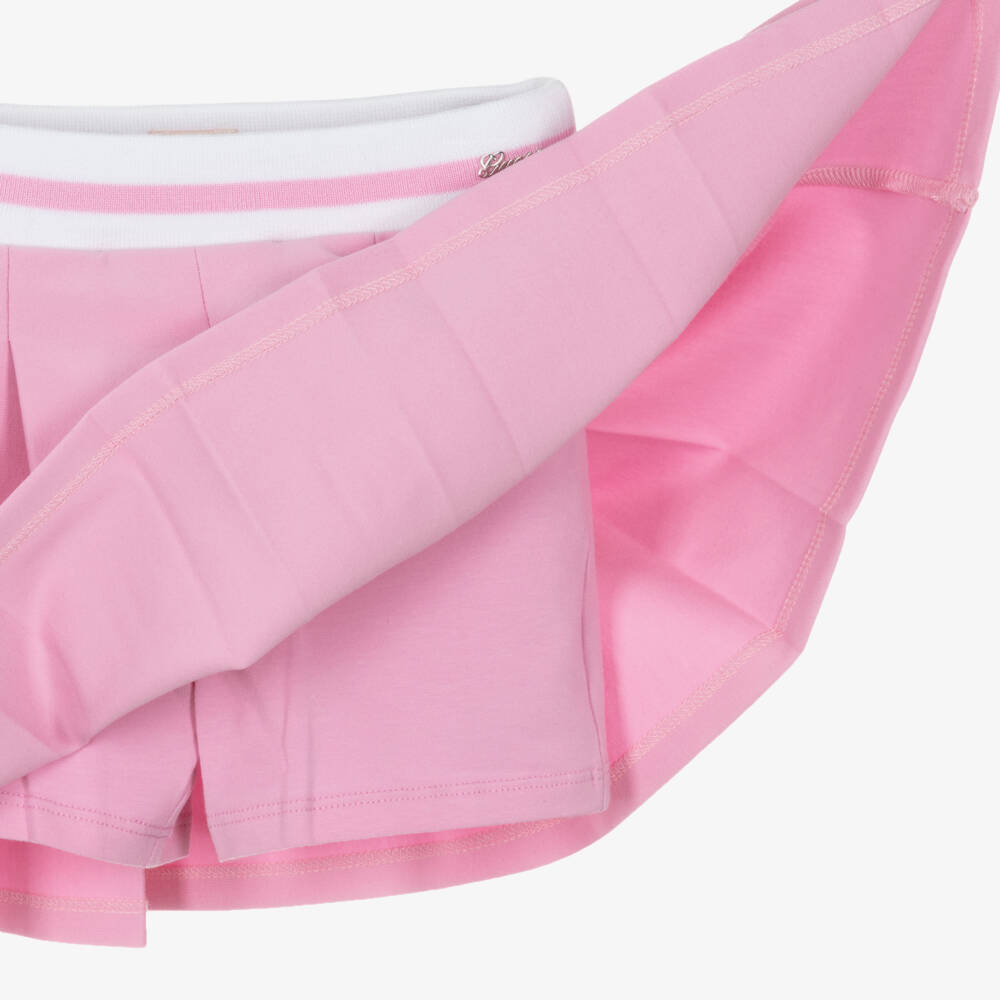 Guess-Girls Pink Pleated Milano Jersey Skirt | Childrensalon