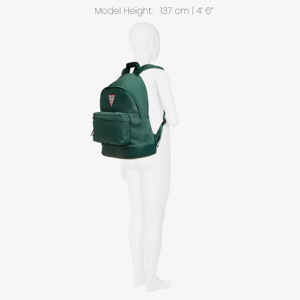 Guess-Green Backpack with Triangle Logo (40cm) | Childrensalon