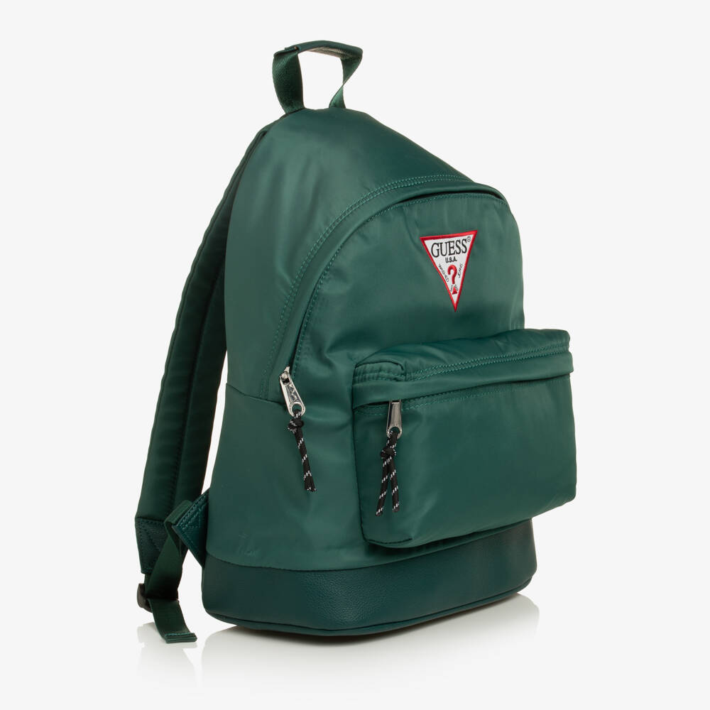 Guess-Green Backpack with Triangle Logo (40cm) | Childrensalon
