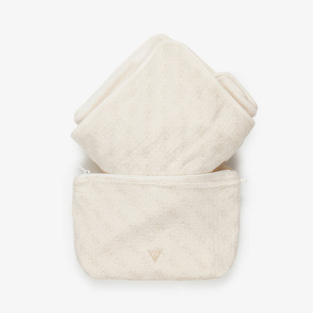 Guess-Ivory Baby Blanket & Pouch Set (92cm) | Childrensalon