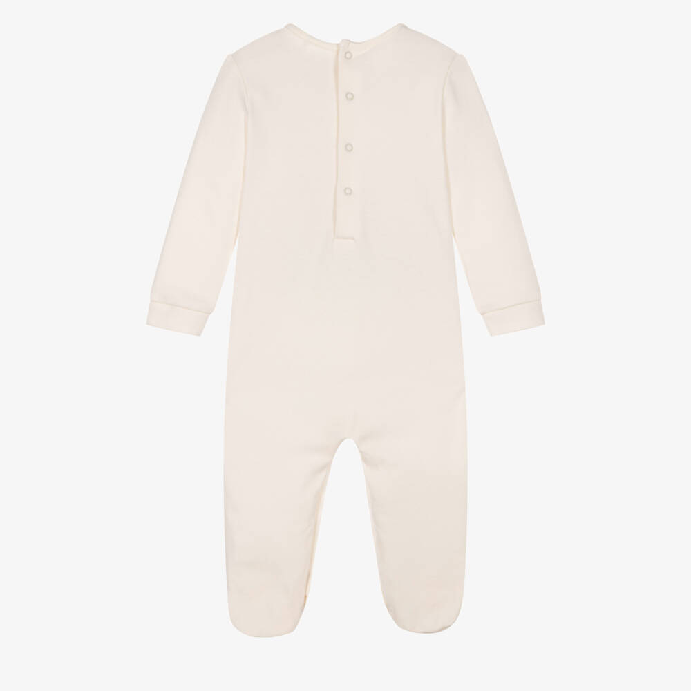 Guess-Ivory Teddy Bear Babygrow | Childrensalon