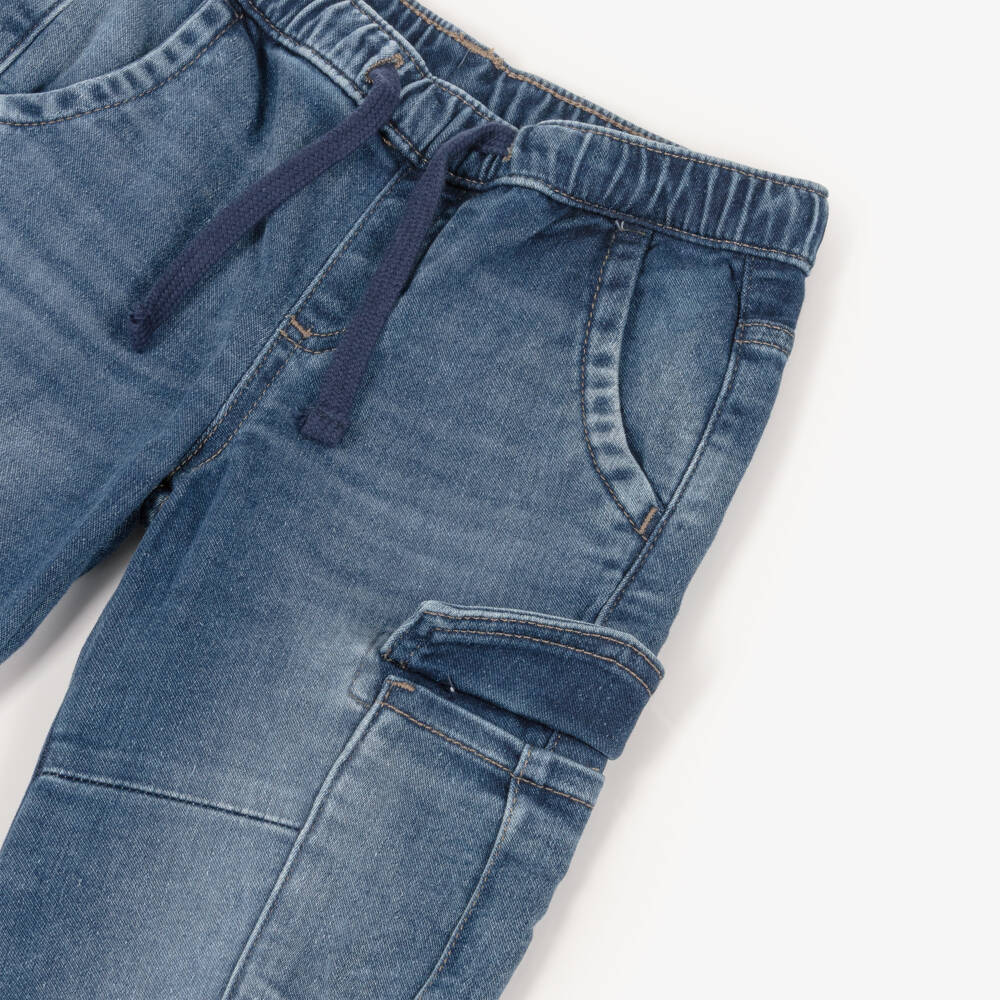 Guess-بنطلون رياضي دنيم لون أزرق للأولاد | Childrensalon