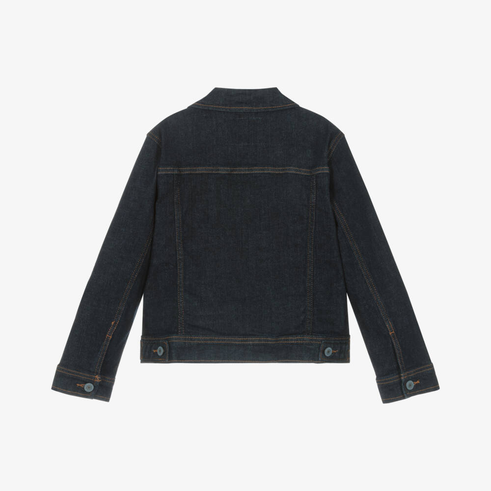 Guess-Junior Boys Dark Blue Denim Jacket | Childrensalon
