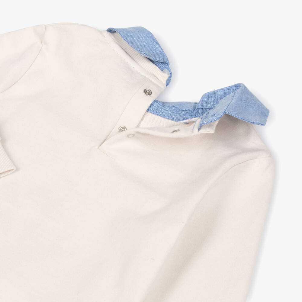 Guess-Брючный костюм кремовый с легендарным мишкой для мальчиков | Childrensalon