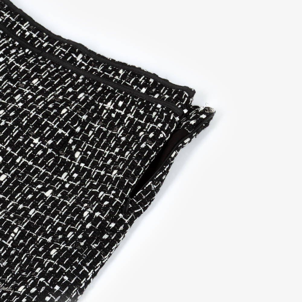 Guess-Junior Girls Black Tweed Shorts | Childrensalon