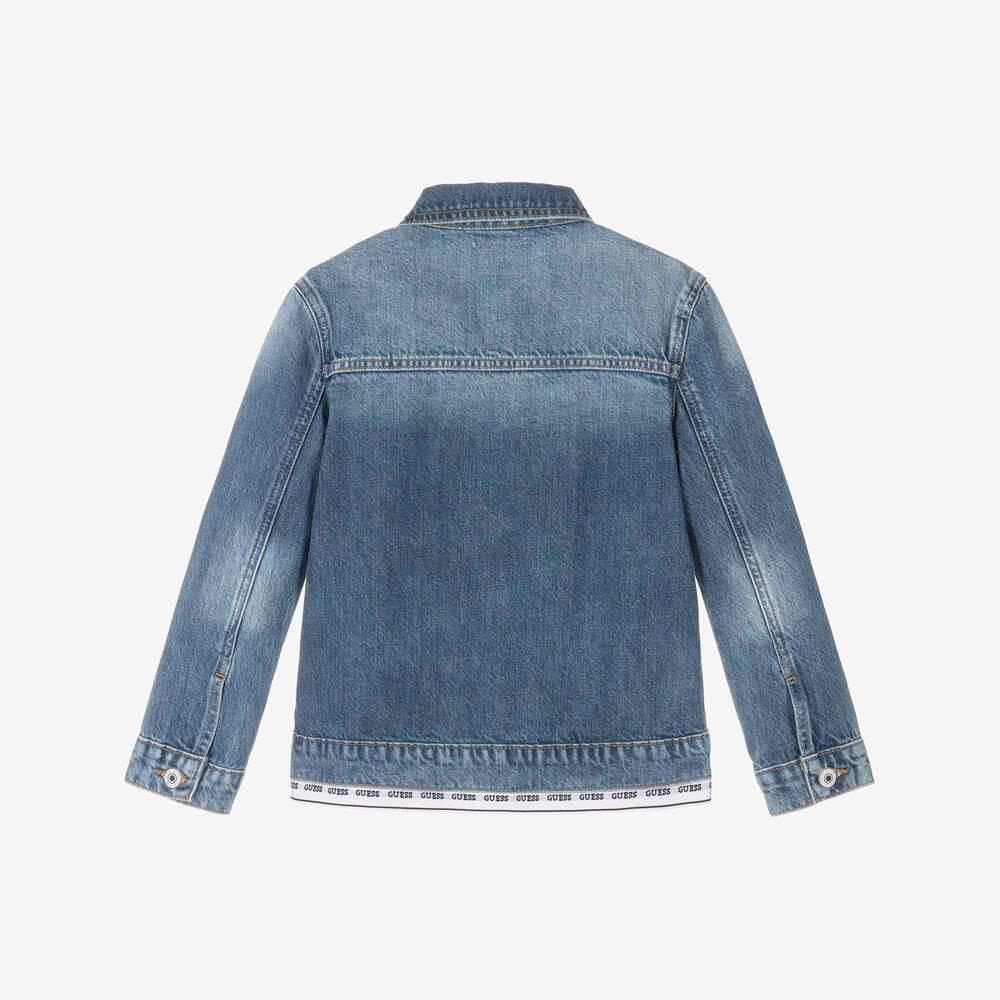 Guess-جاكيت دنيم لون أزرق للبنات | Childrensalon