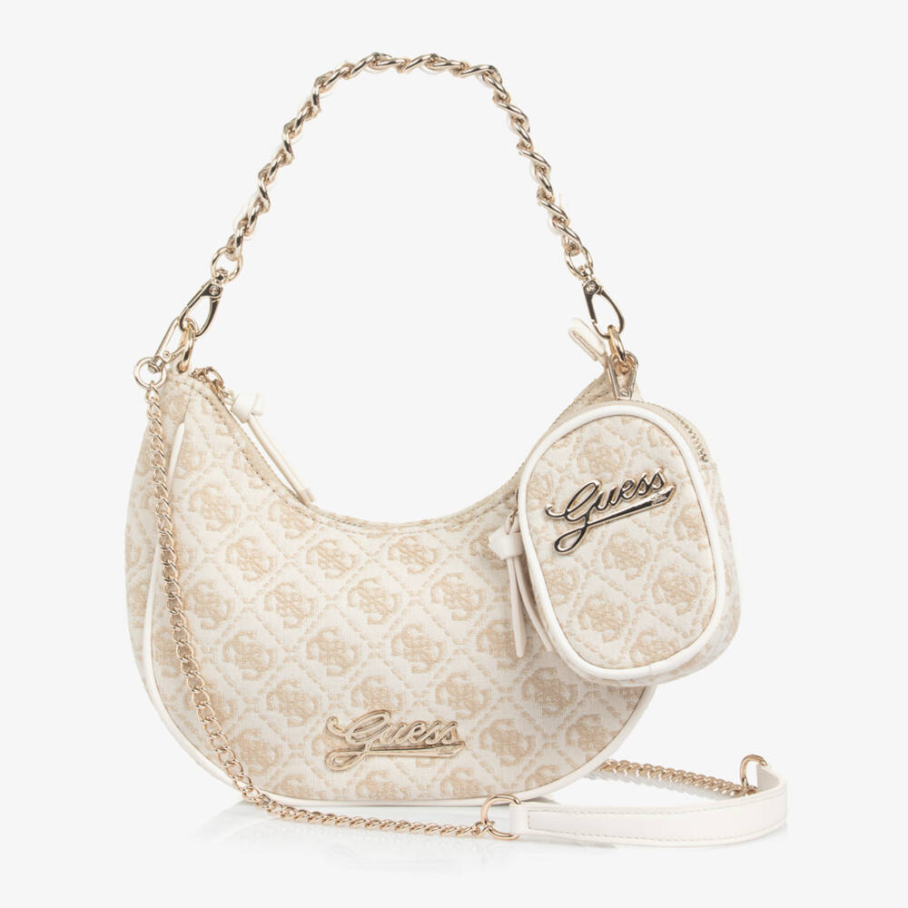 Guess-Junior Girls Ivory 4g Logo Handbag & Purse | Childrensalon
