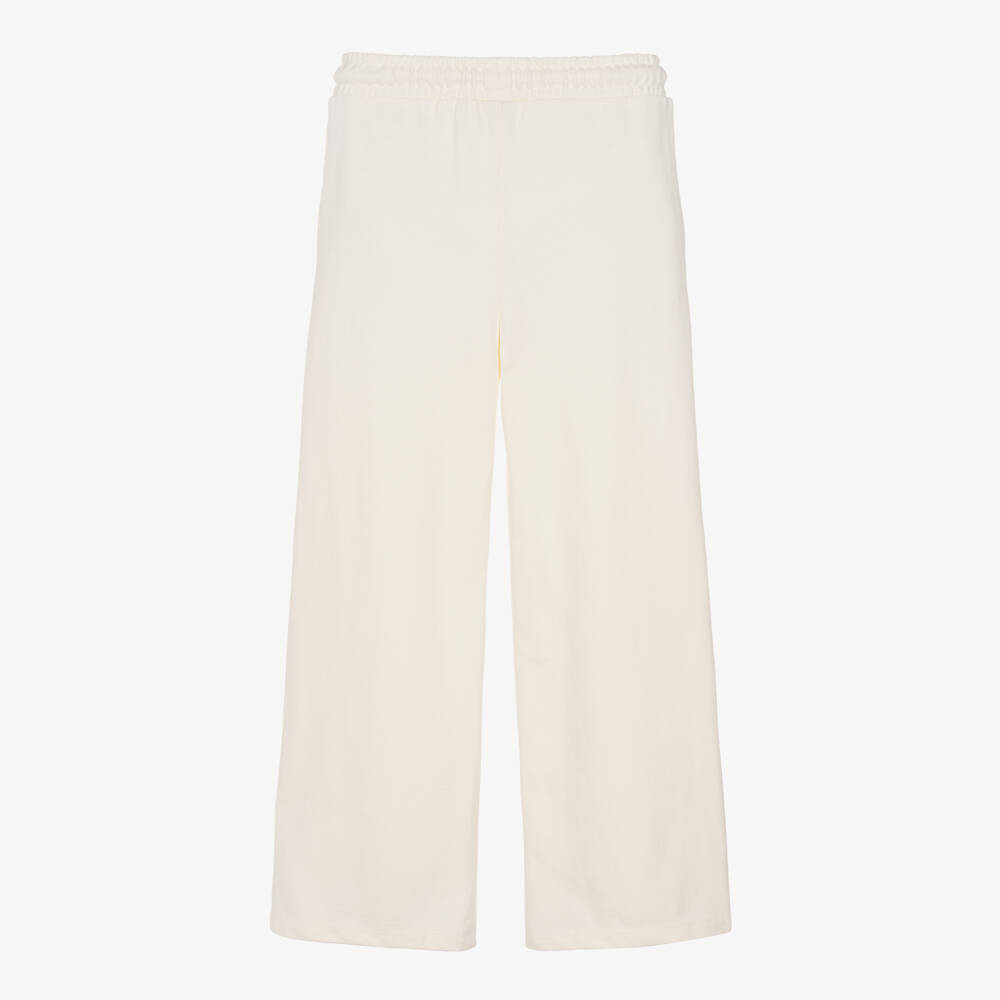 Guess-Junior Girls Ivory Cotton Joggers | Childrensalon