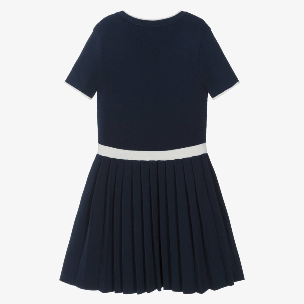Guess-Junior Girls Navy Blue Cotton Knit Dress | Childrensalon