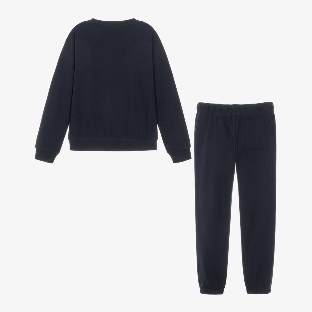 Guess-Older Boys Navy Blue Cotton Tracksuit | Childrensalon
