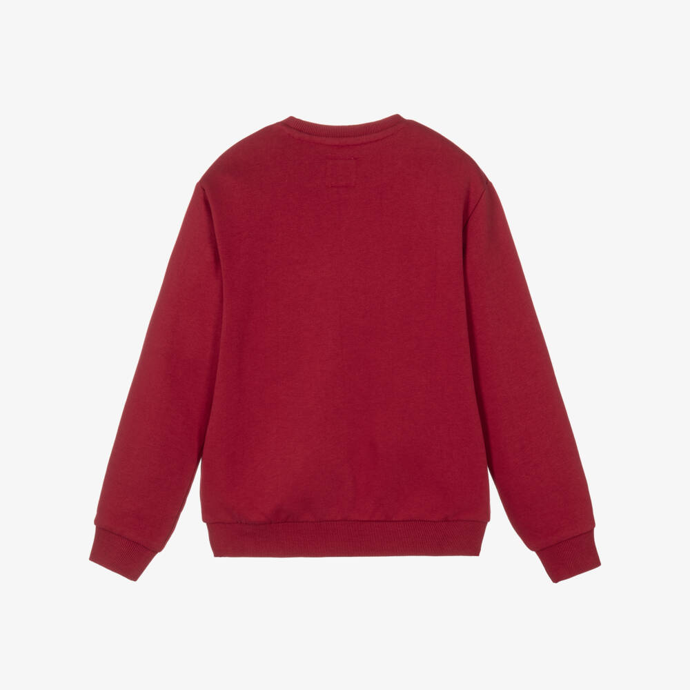 Guess-Older Boys Red Varsity Bear Sweatshirt | Childrensalon