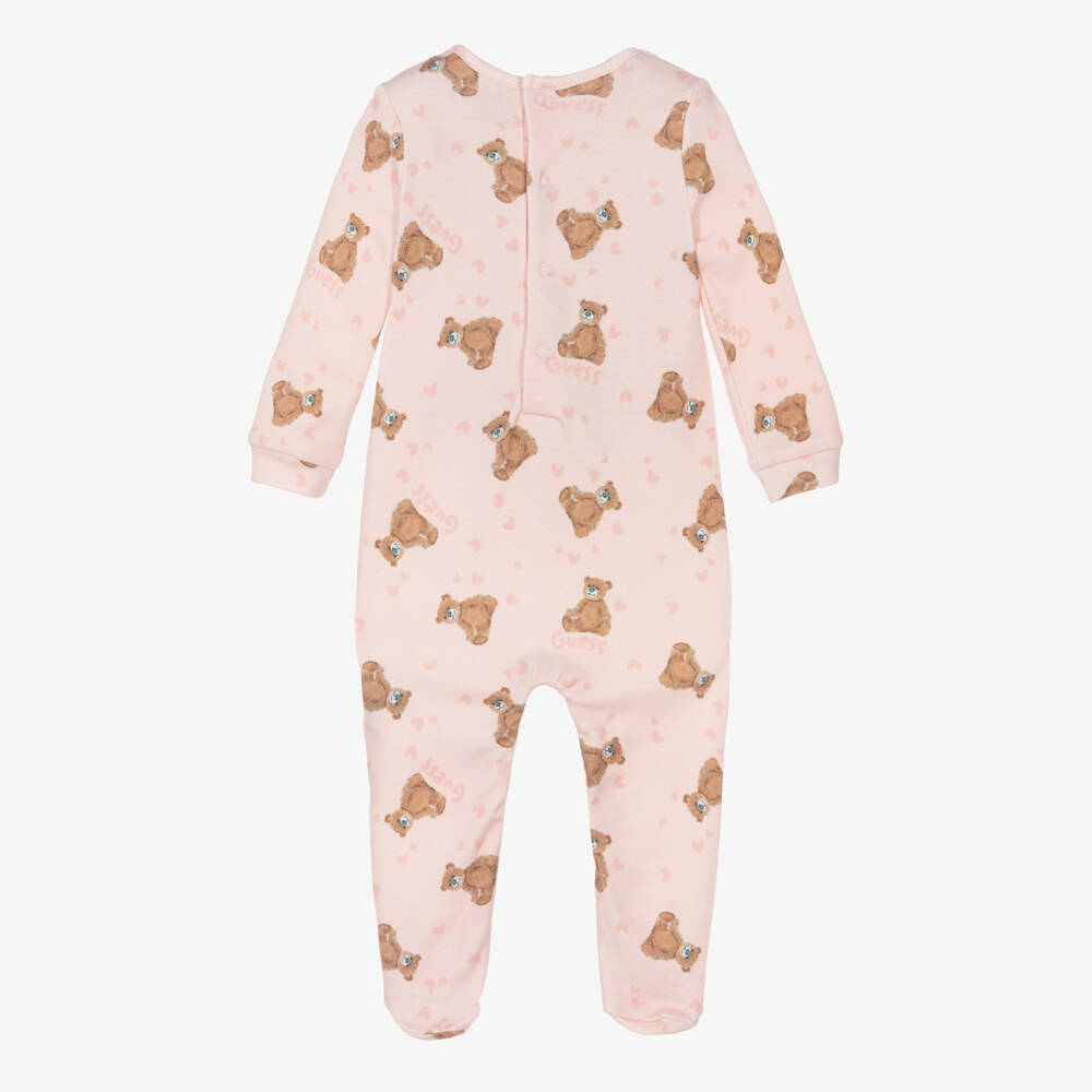 Guess-أفرول بيبي غرو تيدي قطن لون زهري | Childrensalon