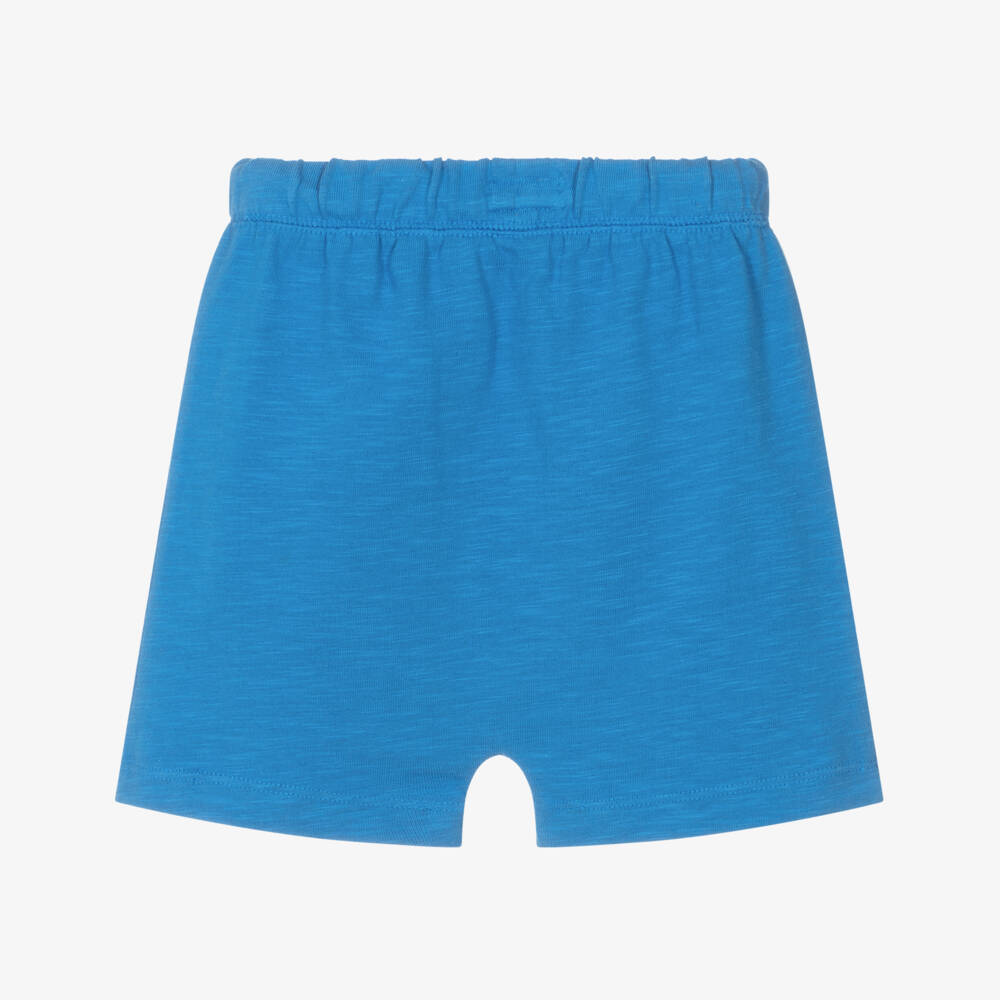 Hatley-Boys Blue Cotton Jersey Shorts | Childrensalon