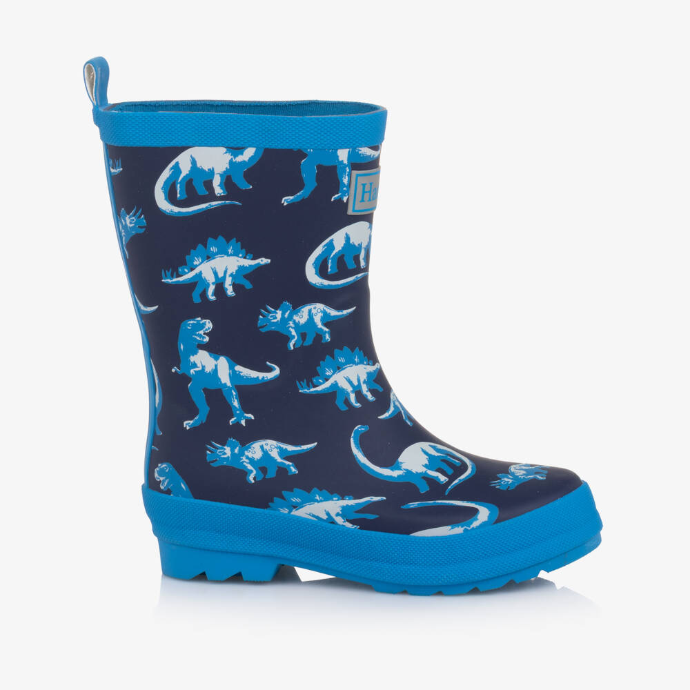 Hatley-بوت واقي من المطر بنقشة ديناصور لون أزرق للأولاد | Childrensalon
