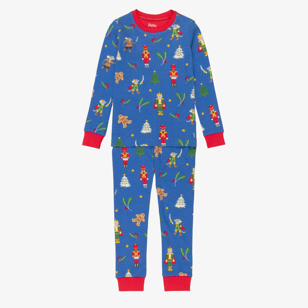 Hatley-Boys Blue Nutcracker Print Pyjamas | Childrensalon