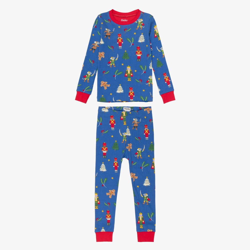 Hatley-Boys Blue Nutcracker Print Pyjamas | Childrensalon