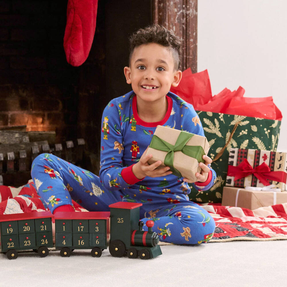 Hatley-Boys Blue Nutcracker Print Pyjamas | Childrensalon