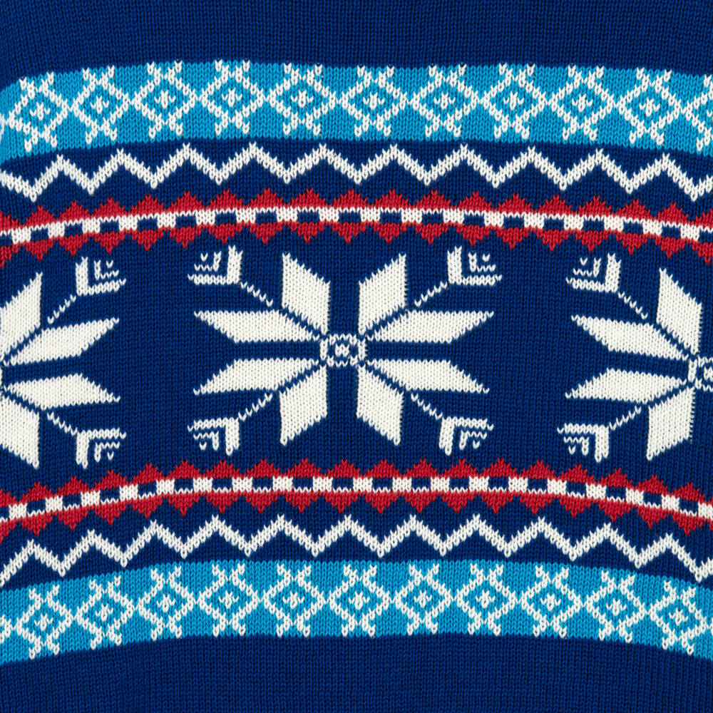 Hatley-Boys Cobalt Blue Cotton Knit Fair Isle Sweater | Childrensalon