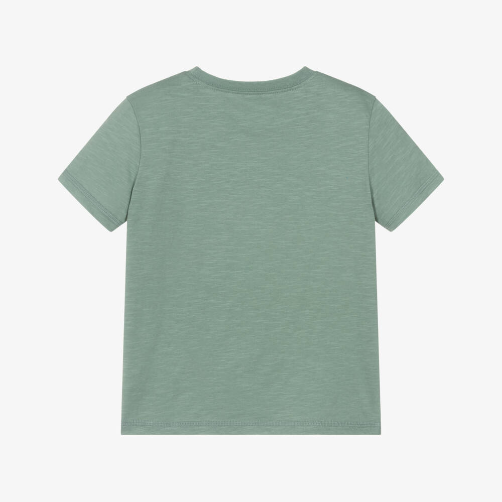 Hatley-Boys Green Cotton Fishing Lure T-Shirt | Childrensalon