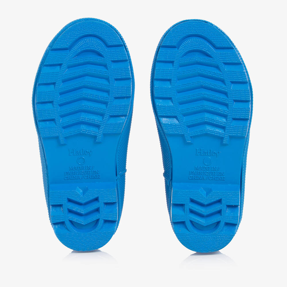 Hatley-بوت واقي من المطر لون رمادي وأزرق للأولاد | Childrensalon