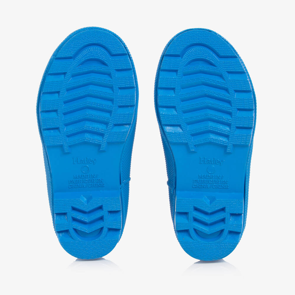 Hatley-بوت واقي من المطر لون رمادي وأزرق للأولاد | Childrensalon