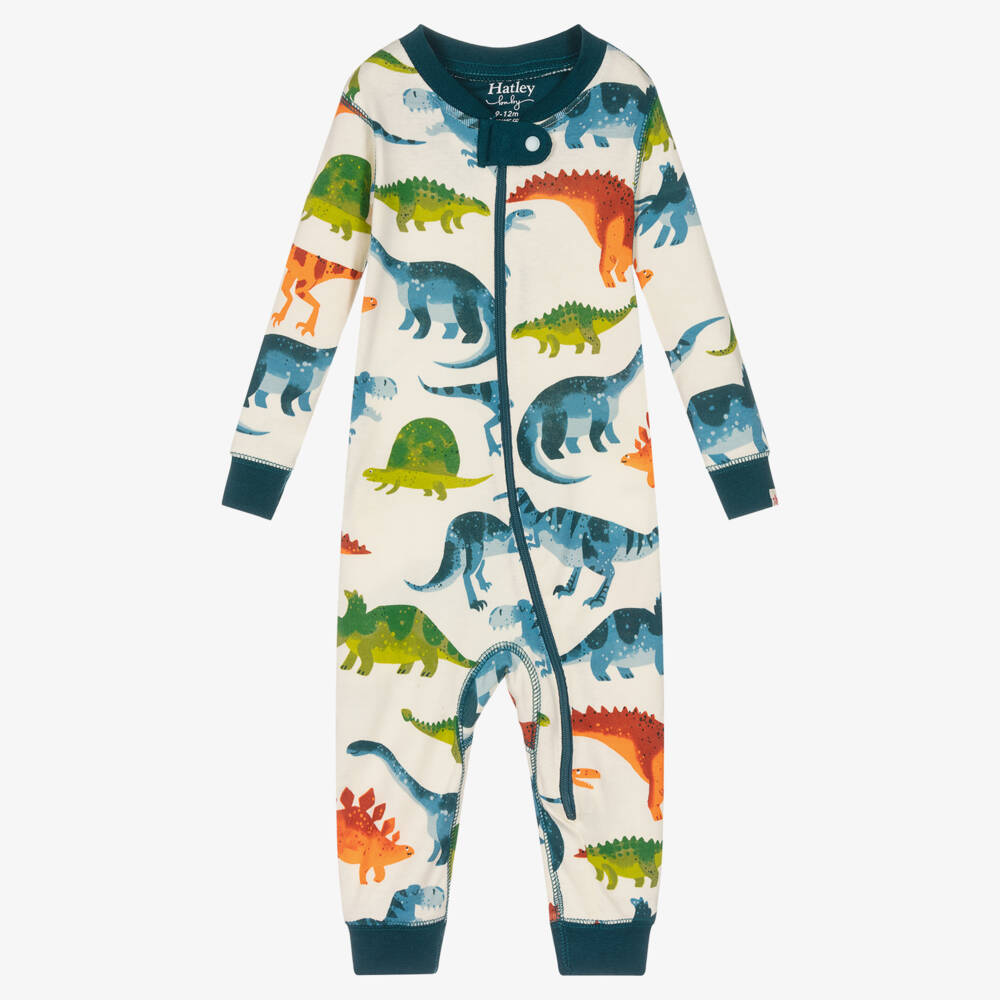 Hatley - Boys Organic Cotton Dino Park Romper | Childrensalon