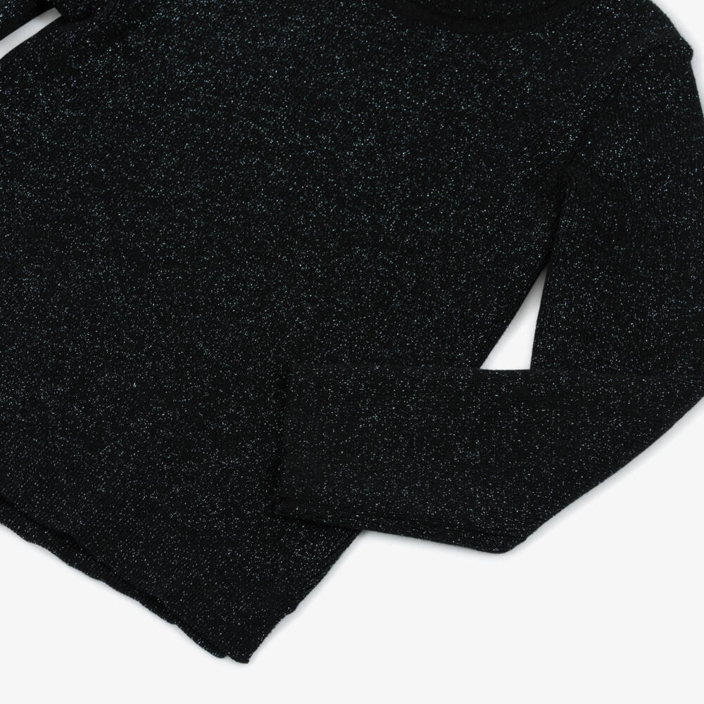 Hatley-Водолазка черная блестящая для девочек | Childrensalon