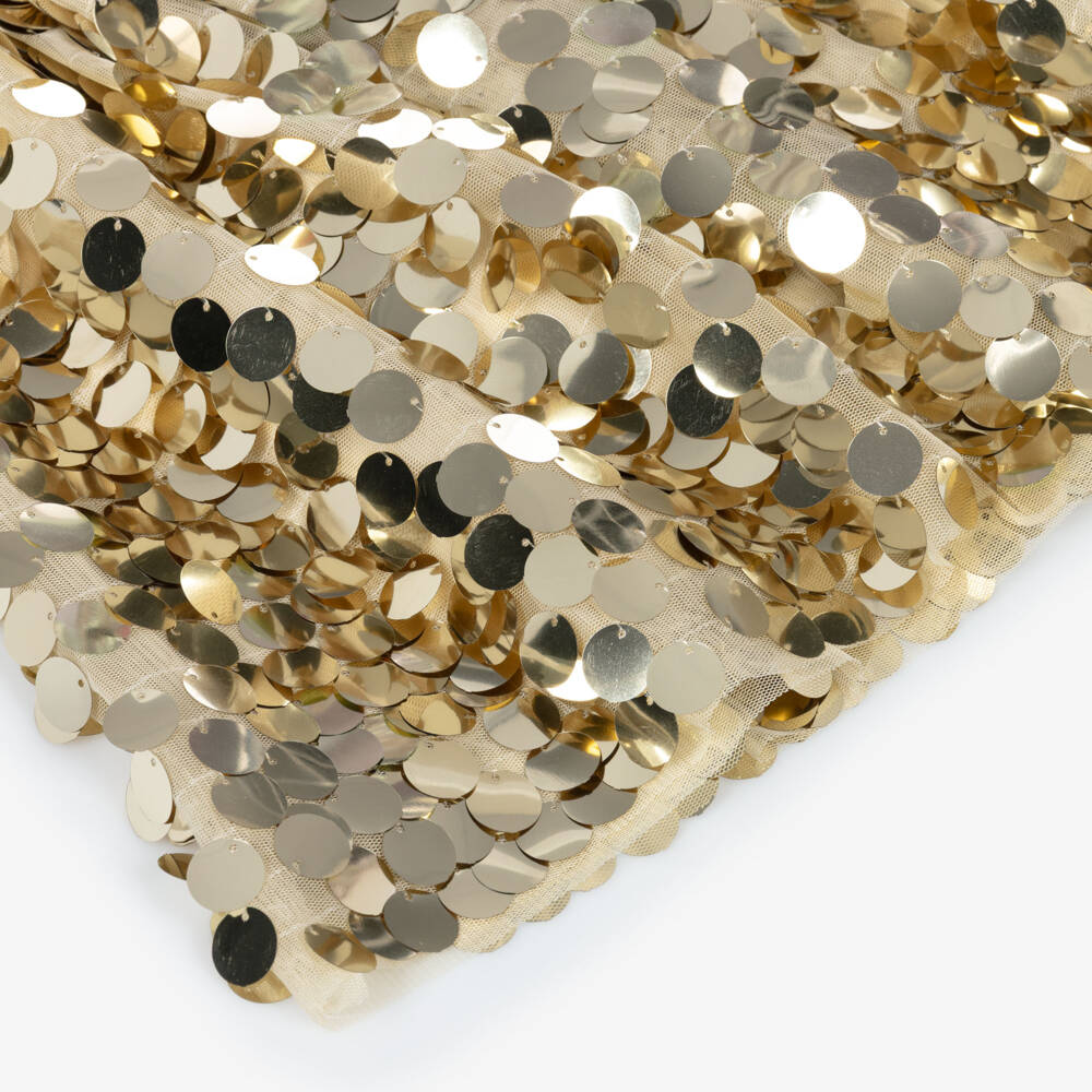Hatley-Girls Gold Sequin Skirt | Childrensalon