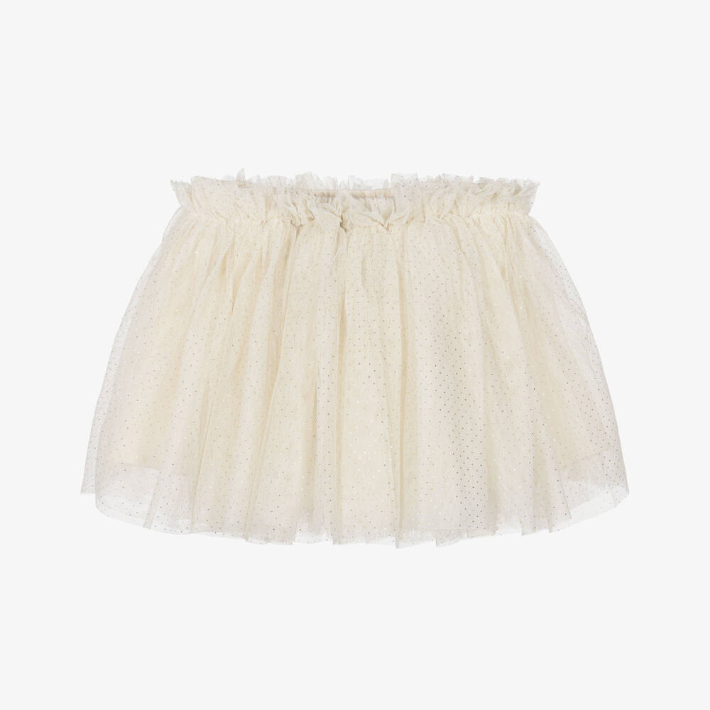 Hatley-Girls Ivory & Gold Tulle Skirt | Childrensalon