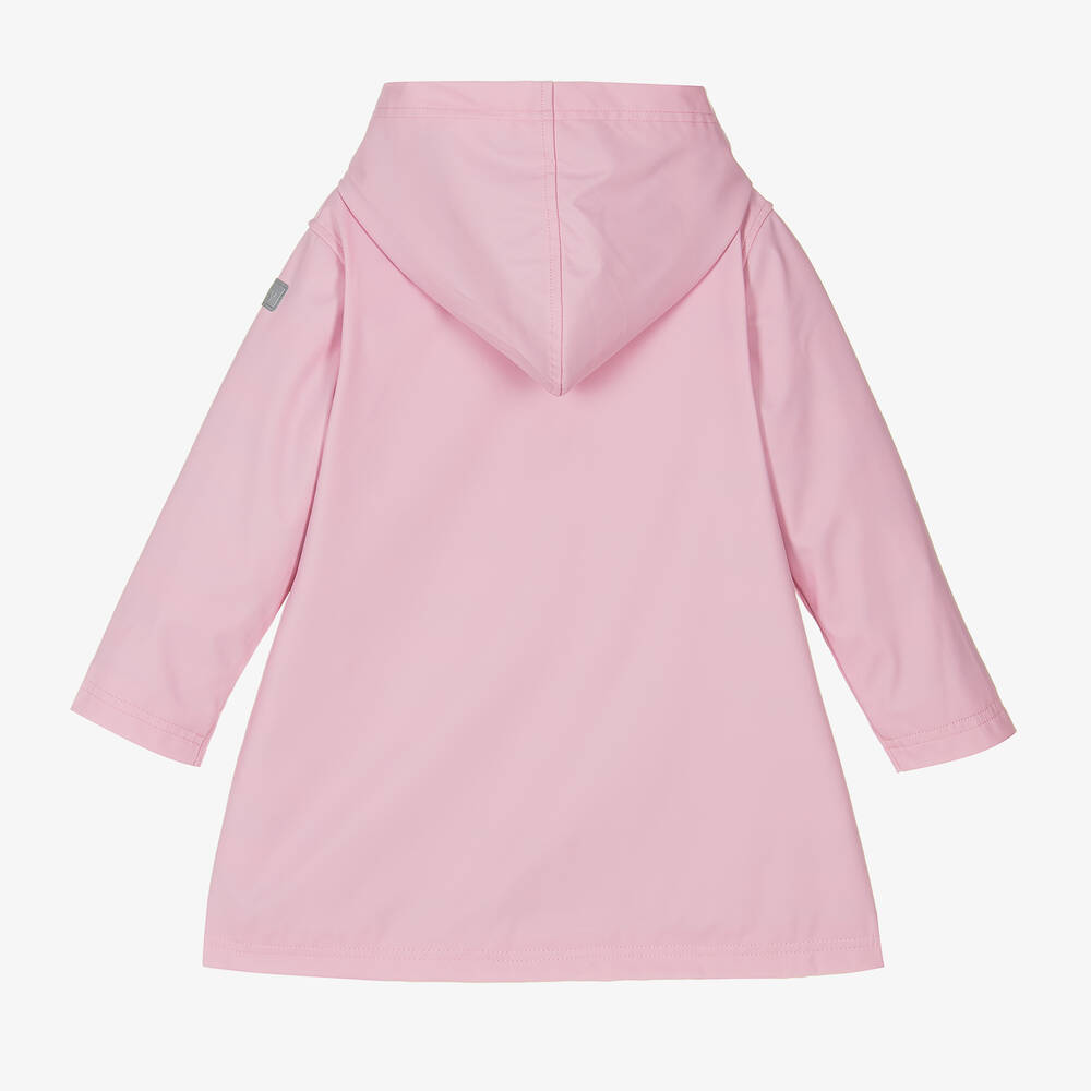 Hatley-Girls Pink Hooded Raincoat  | Childrensalon