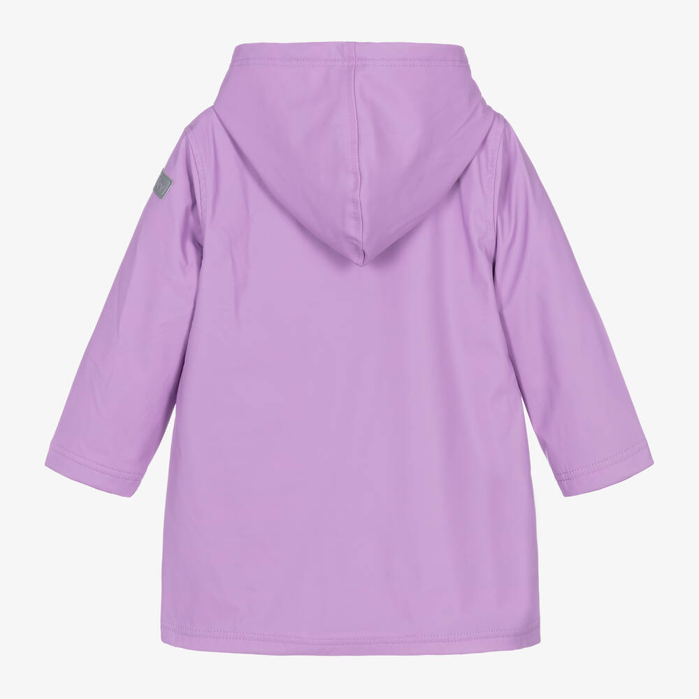 Little Blue House by Hatley-Girls Purple Waterproof Raincoat | Childrensalon