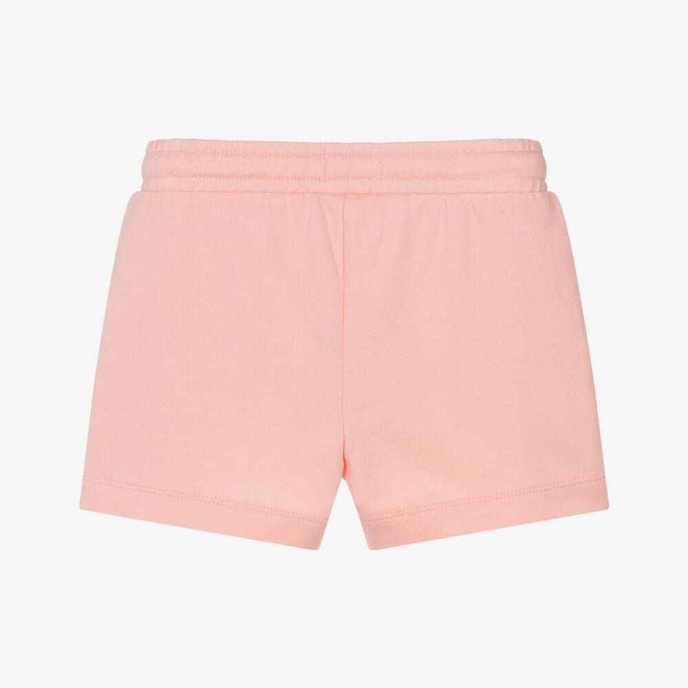 Hatley-Girls Salmon Pink Cotton Jersey Shorts | Childrensalon