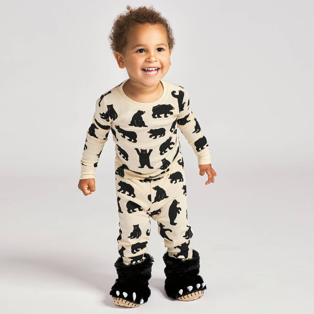 Little Blue House by Hatley-بيجاما قطن لون عاجي | Childrensalon