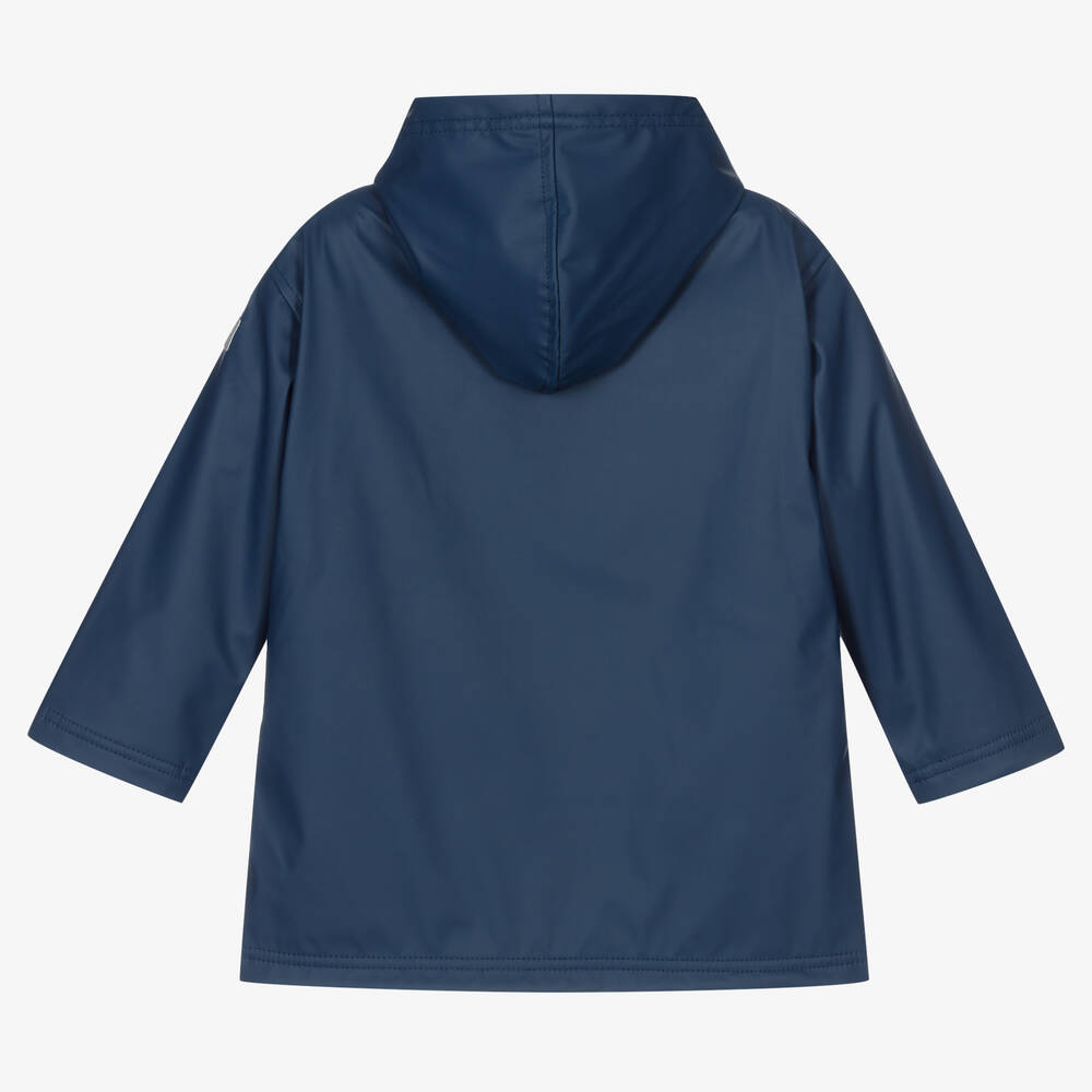 Hatley-Navy Blue & Yellow Raincoat | Childrensalon