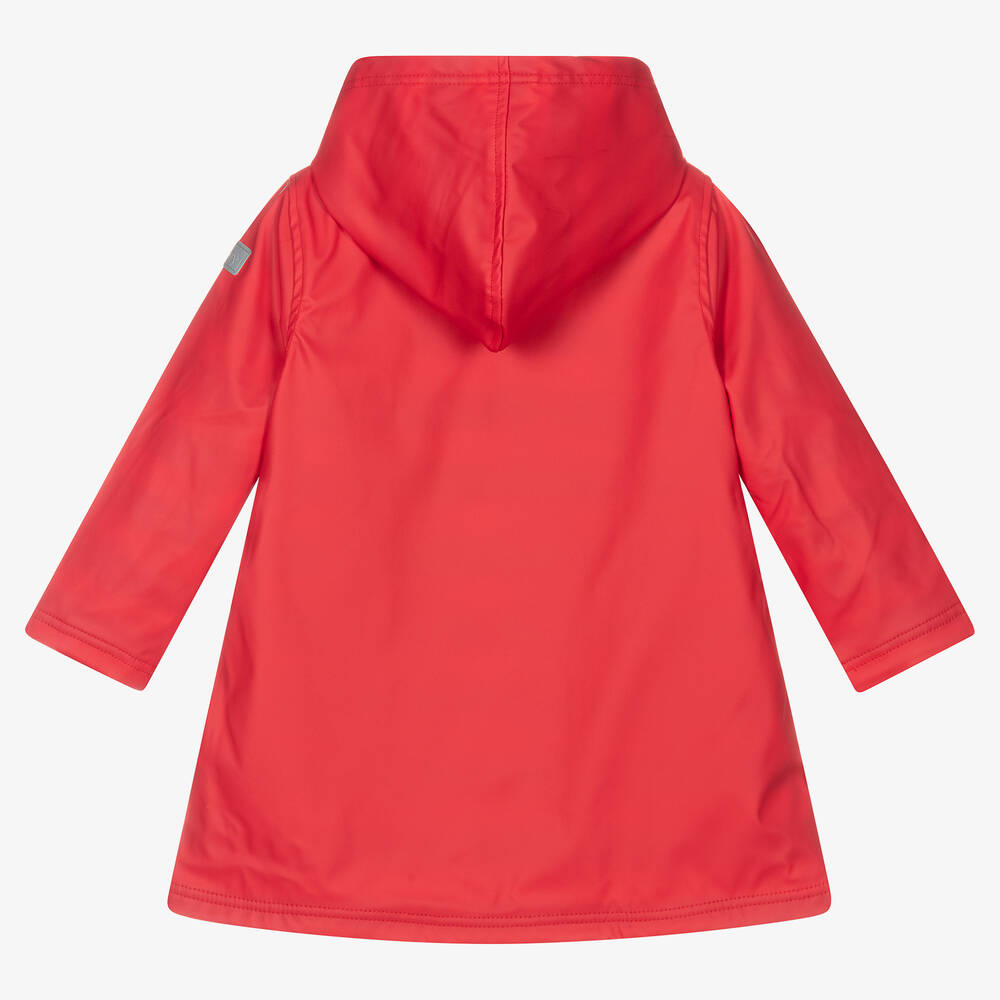 Hatley-Red Hooded Raincoat | Childrensalon