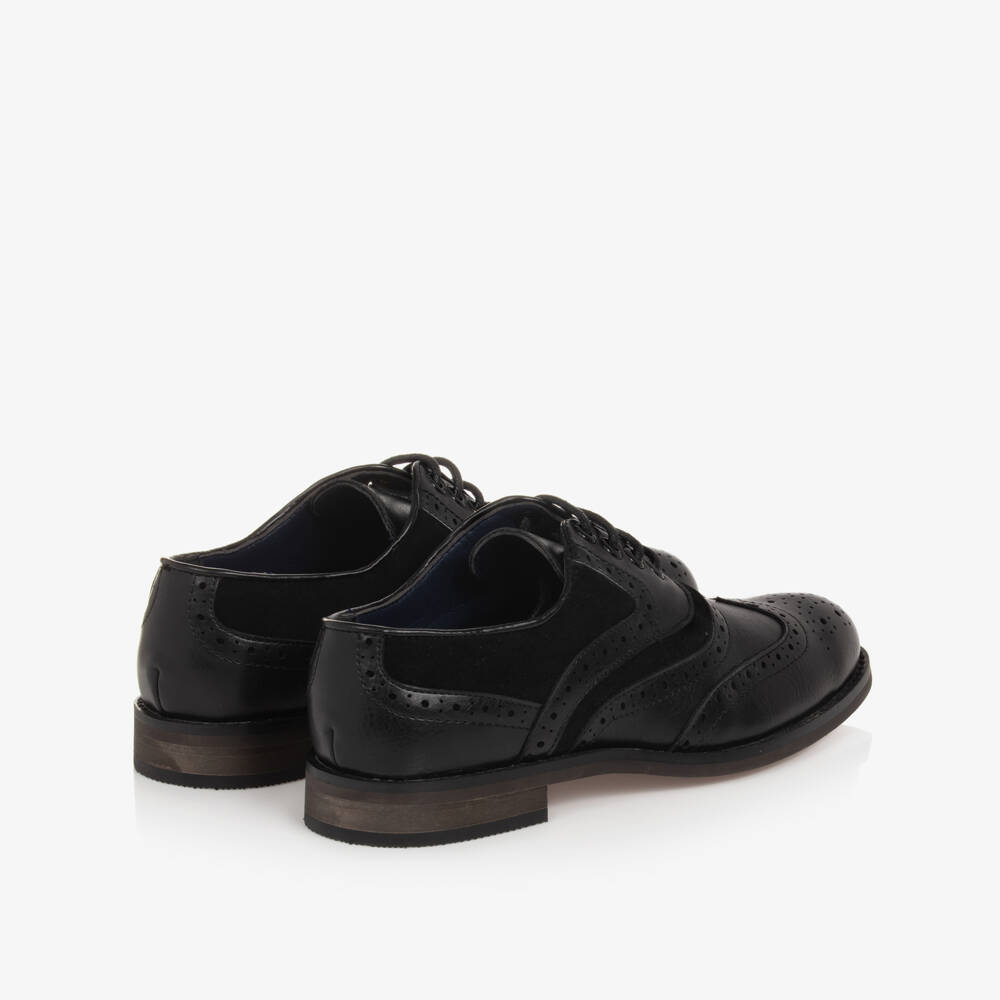 House of Cavani-Boys Black Lace-Up Brogues | Childrensalon