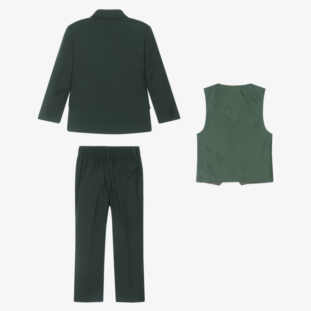 House of Cavani-Boys Forest Green 3 Piece Suit | Childrensalon