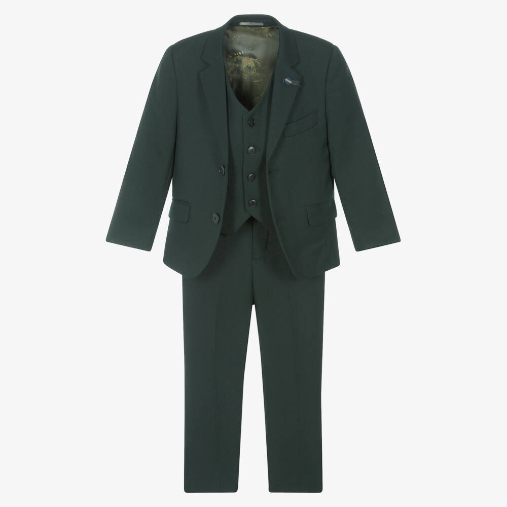 House of Cavani-Boys Forest Green 3 Piece Suit | Childrensalon