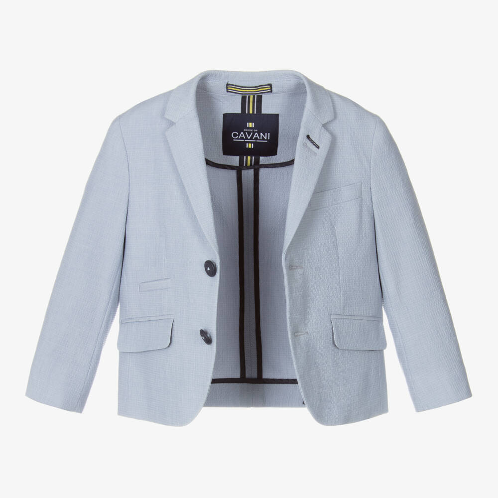House of Cavani-Boys Light Blue Siren Blazer | Childrensalon