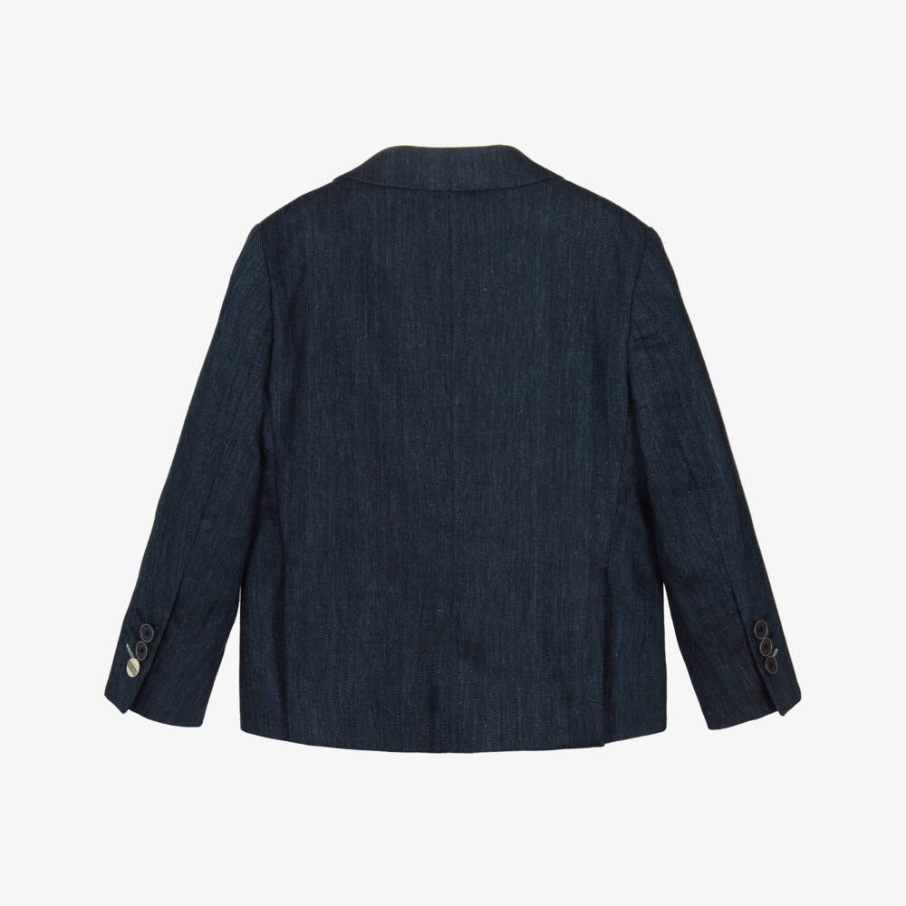 House of Cavani-Boys Navy Blue Luigi Blazer | Childrensalon
